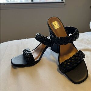 Dolce Vita Black Braided Heels